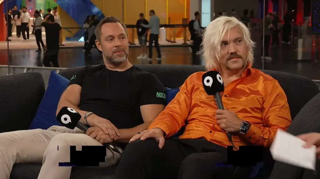 Tor Frick et Arcade Berg cofondateurs de Neon Giant lors de la gamescom 2026