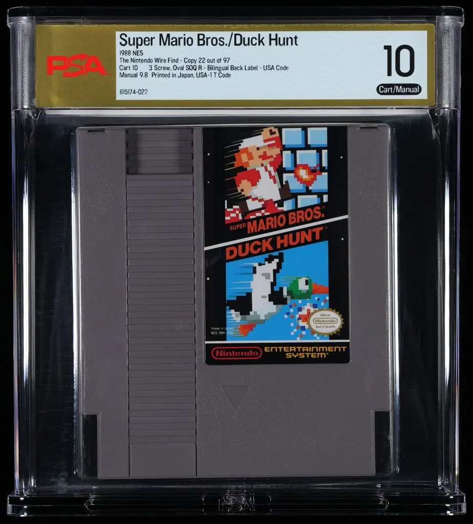 cartouche Super Mario Bros./Duck Hunt notée PSA 10