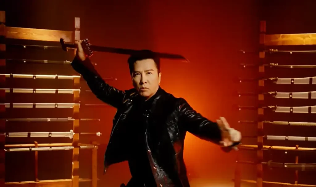 Donnie Yen présentant son expertise martiale pour Phantom Blade Zero