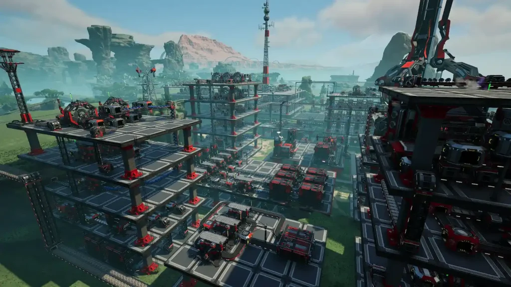 Complexe industriel automatisé construit dans Satisfactory