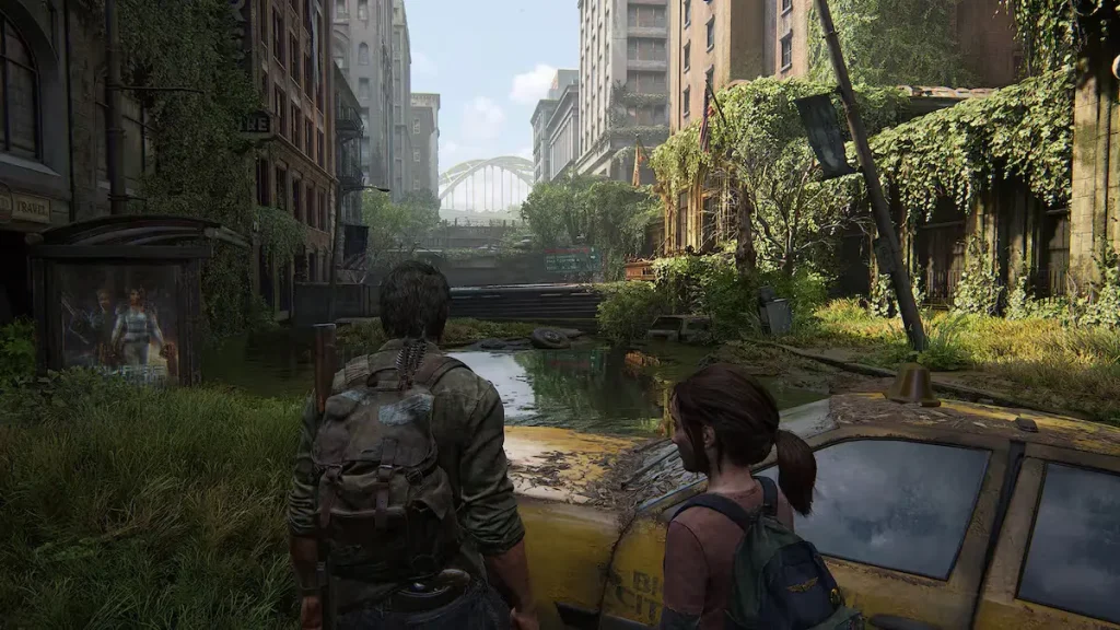 Joel et Elie dans The Last of Us 1